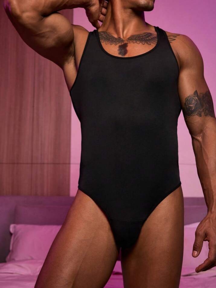 Bonga Boys Men's Solid Color Singlet Bodysuit